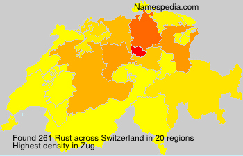 Surname Rust in Switzerland