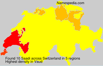 Surname Saadi in Switzerland