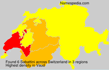 Surname Sabattini in Switzerland