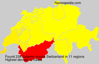 Surname Salamin in Switzerland