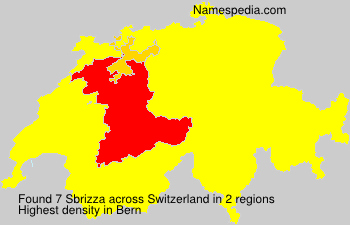 Surname Sbrizza in Switzerland