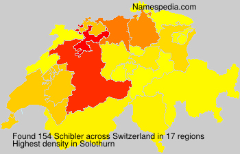 Surname Schibler in Switzerland