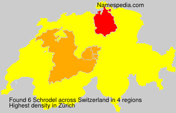 Surname Schrodel in Switzerland
