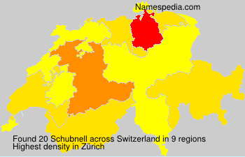 Surname Schubnell in Switzerland