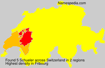 Surname Schueler in Switzerland
