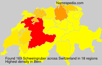 Surname Schweingruber in Switzerland