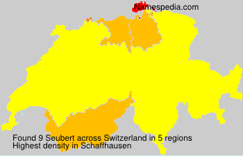 Surname Seubert in Switzerland