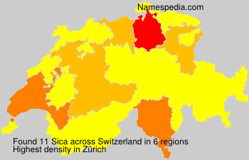 Surname Sica in Switzerland
