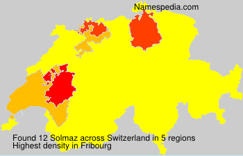 Surname Solmaz in Switzerland