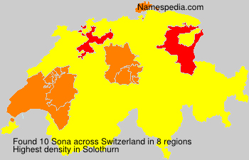 Surname Sona in Switzerland