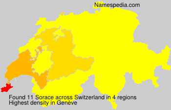 Surname Sorace in Switzerland