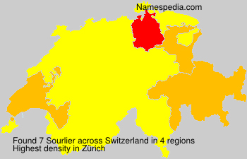 Surname Sourlier in Switzerland