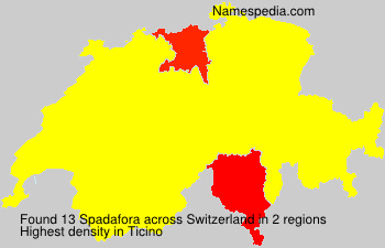 Surname Spadafora in Switzerland