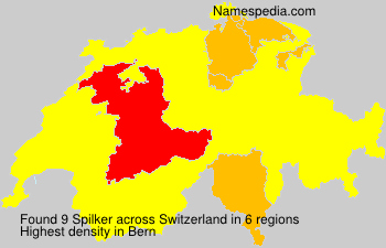 Surname Spilker in Switzerland