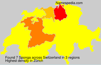 Surname Sponga in Switzerland