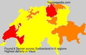 Surname Sporer in Switzerland