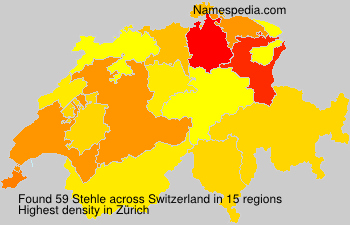 Surname Stehle in Switzerland