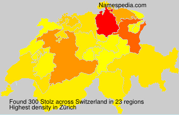 Surname Stolz in Switzerland