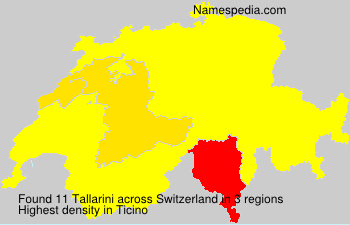 Surname Tallarini in Switzerland