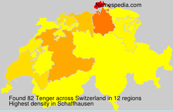 Surname Tenger in Switzerland