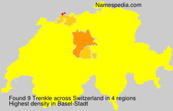 Surname Trenkle in Switzerland