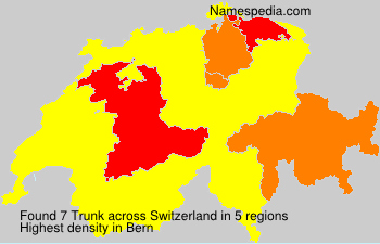 Surname Trunk in Switzerland