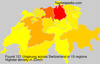 Surname Ursprung in Switzerland