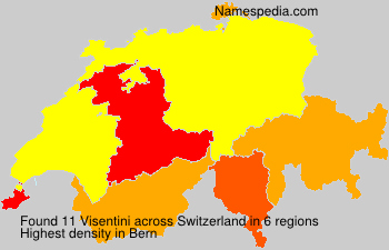 Surname Visentini in Switzerland