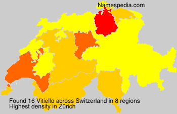 Surname Vitiello in Switzerland