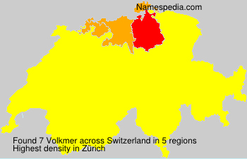 Surname Volkmer in Switzerland