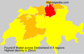 Surname Wabel in Switzerland