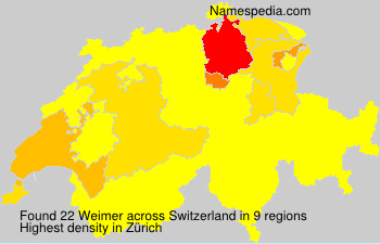 Surname Weimer in Switzerland