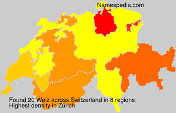 Surname Welz in Switzerland