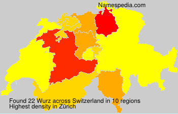 Surname Wurz in Switzerland