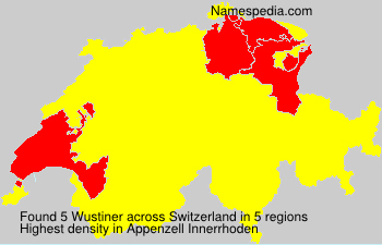 Surname Wustiner in Switzerland Surname Wustiner in Switzerland
