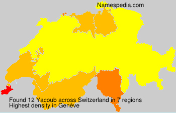 Surname Yacoub in Switzerland