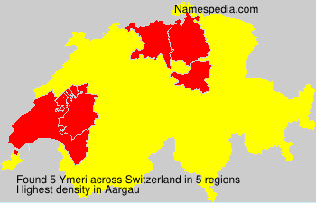 Surname Ymeri in Switzerland