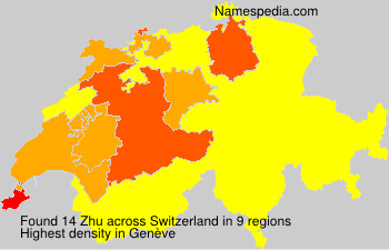 Surname Zhu in Switzerland