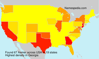 Surname Aamer in USA