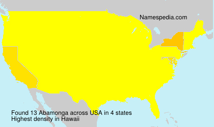 Surname Abamonga in USA