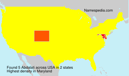 Surname Abdalati in USA