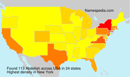 Surname Abdellah in USA