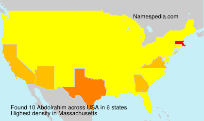 Surname Abdolrahim in USA