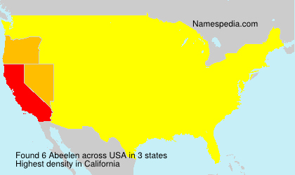 Surname Abeelen in USA