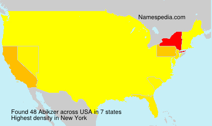 Surname Abikzer in USA
