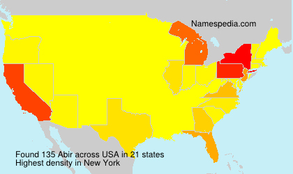 Surname Abir in USA