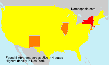 Surname Abrahma in USA