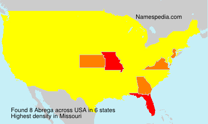 Surname Abrega in USA Surname Abrega in USA