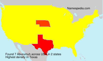 Surname Aburumuh in USA