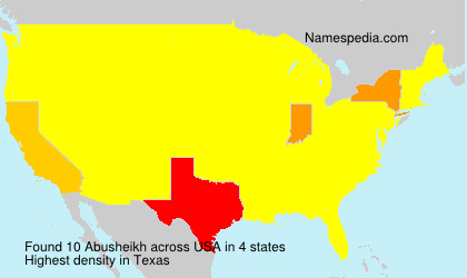 Surname Abusheikh in USA Surname Abusheikh in USA